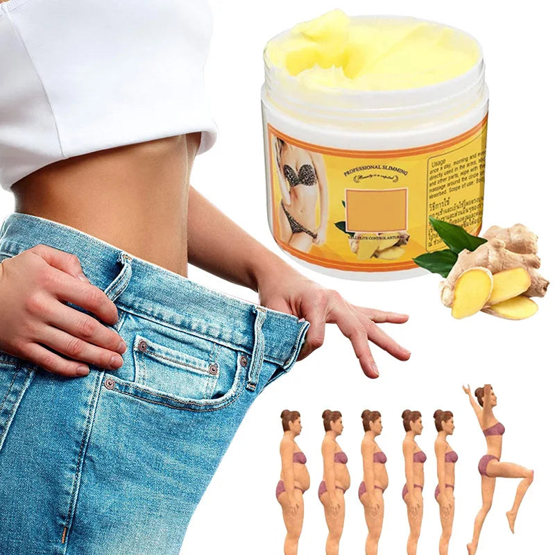 20g/30g/50g Ginger Fat Burning Cream Anti-cellulite Full Body Slimming Weight Loss Massaging Cream Personal Health Care Slimdown