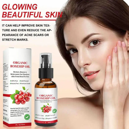 Organic Rosehip Seed Oil Organic Rose Hips Face Oils 30ml Fast-Absorbing Skin Care Moisturizer Face Oil For Women