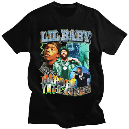 New 2023 Hip Hop Rapper Men T Shirt Vintage Graphic Tee Shirt Short Sleeve T-shirts Streetwear Harajuku Oversized Streetwear