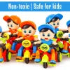 Friction Powered Mini Tricycle Cartoon Scooter Toy Push and Go Bike Toy for Toddlers Kids Boys Girls